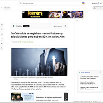 En Colombia se registran menos fusiones y adquisiciones pero suben 82% en valor: Aon